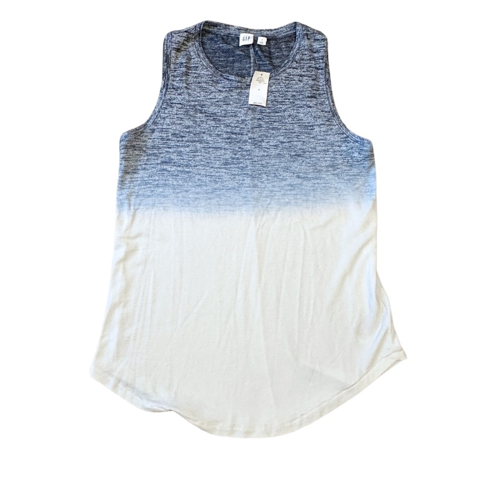 GAP - Ombré Tank Top Blue & White Size Small NWT
